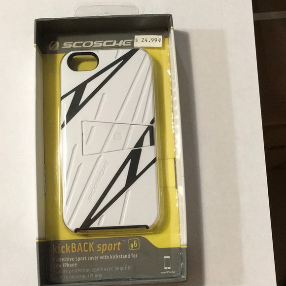 KickBACK sport case for iPhone 5 - white/black - Picture 1 of 2